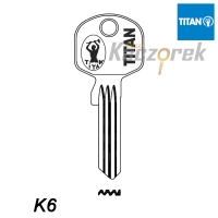 Mieszkaniowy 172 - klucz surowy mosiężny - Titan K6